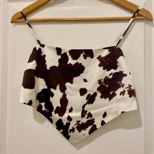V crop top